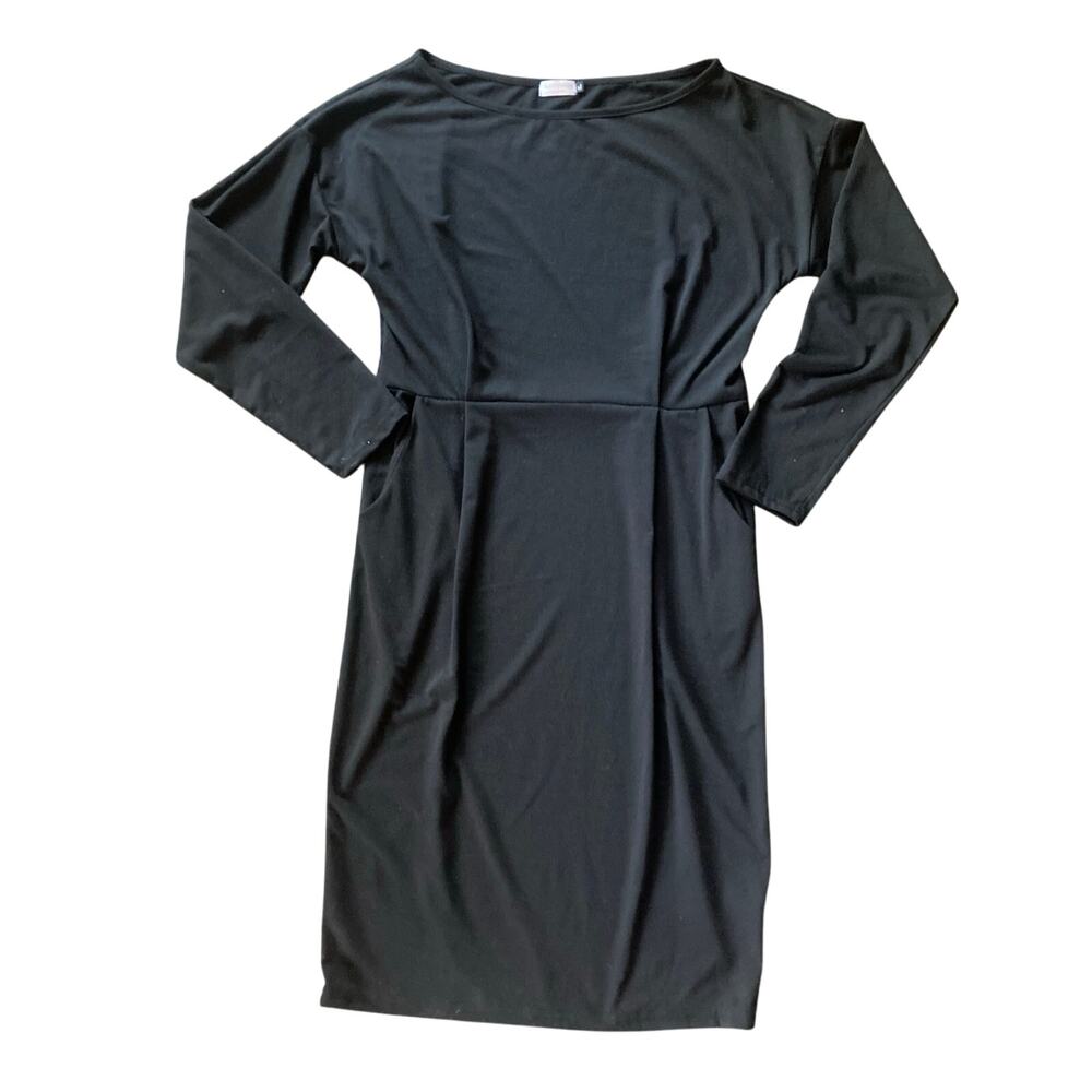 Kancystore Black Long Sleeve Bodycon Dress Tagged XL Fits Like US M funeral